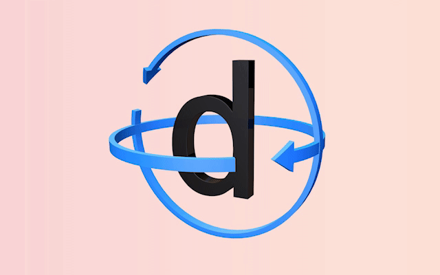 A 3D animation of the Dyslexie font.