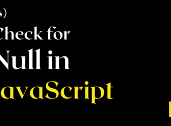 JS Check for Null – Null Checking in JavaScript Explained