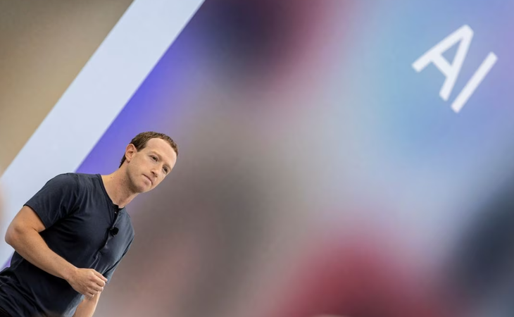 Giám đốc điều hành Meta Mark Zuckerberg phát biểu tại sự kiện Meta Connect ở Menlo Park, California, Mỹ hôm 27-9-2023 - Ảnh: REUTERS