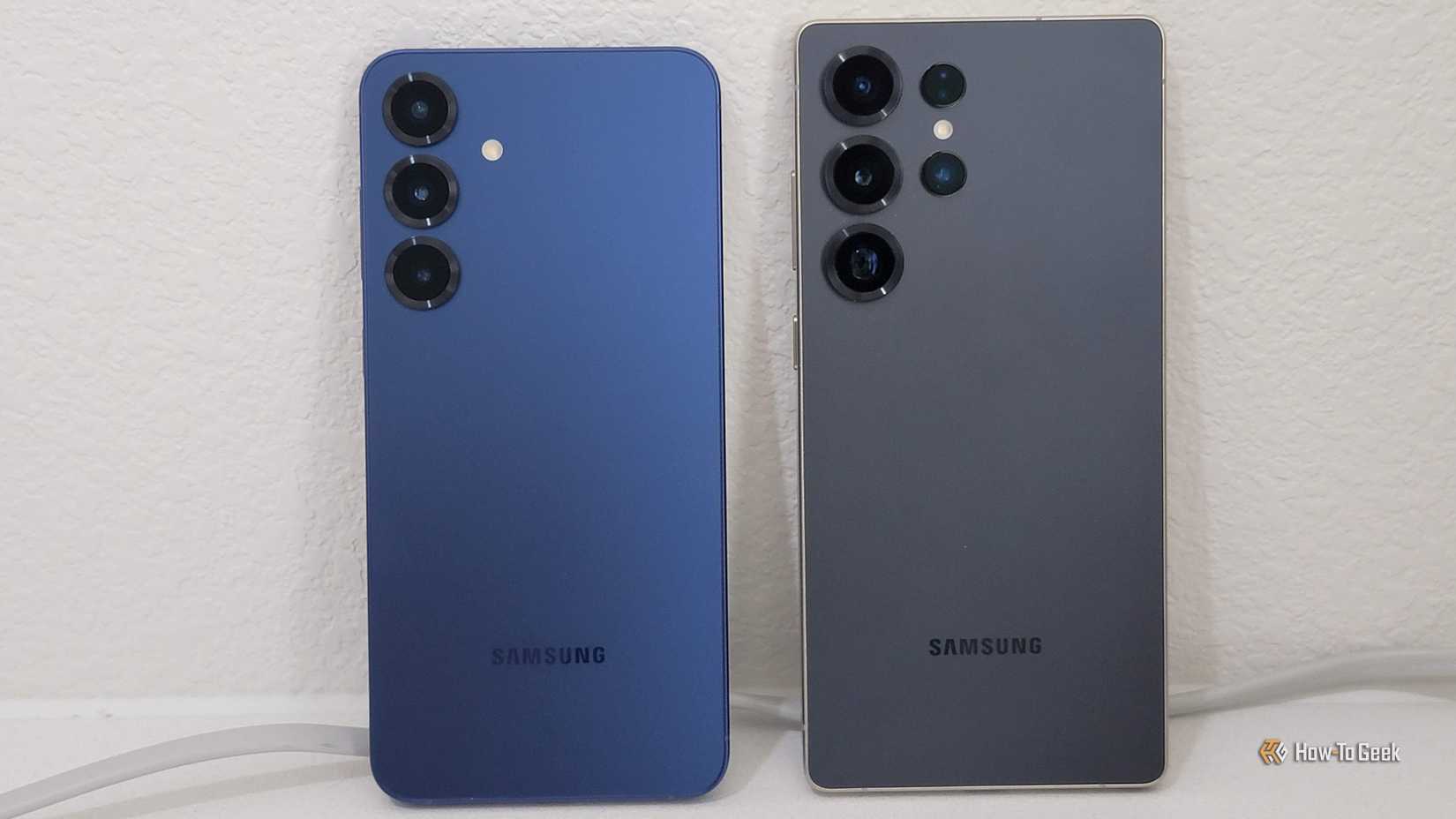 Galaxy S25 Plus next to S25 Ultra