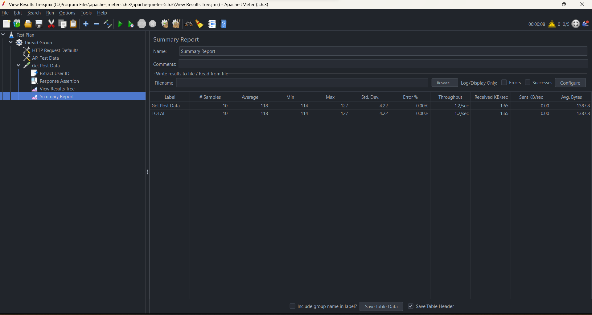How to Build Your First Dynamic Performance Test in Apache JMeter 14 JMeter Summary Report