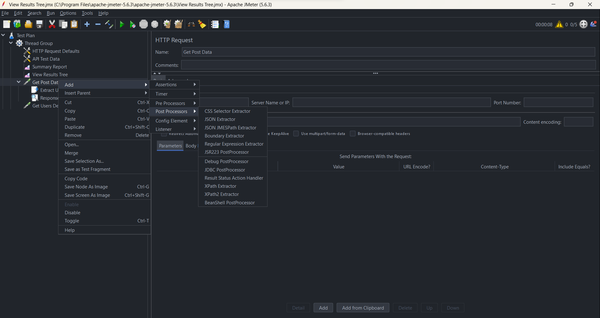 How to Build Your First Dynamic Performance Test in Apache JMeter 8 Add JSON Extractor