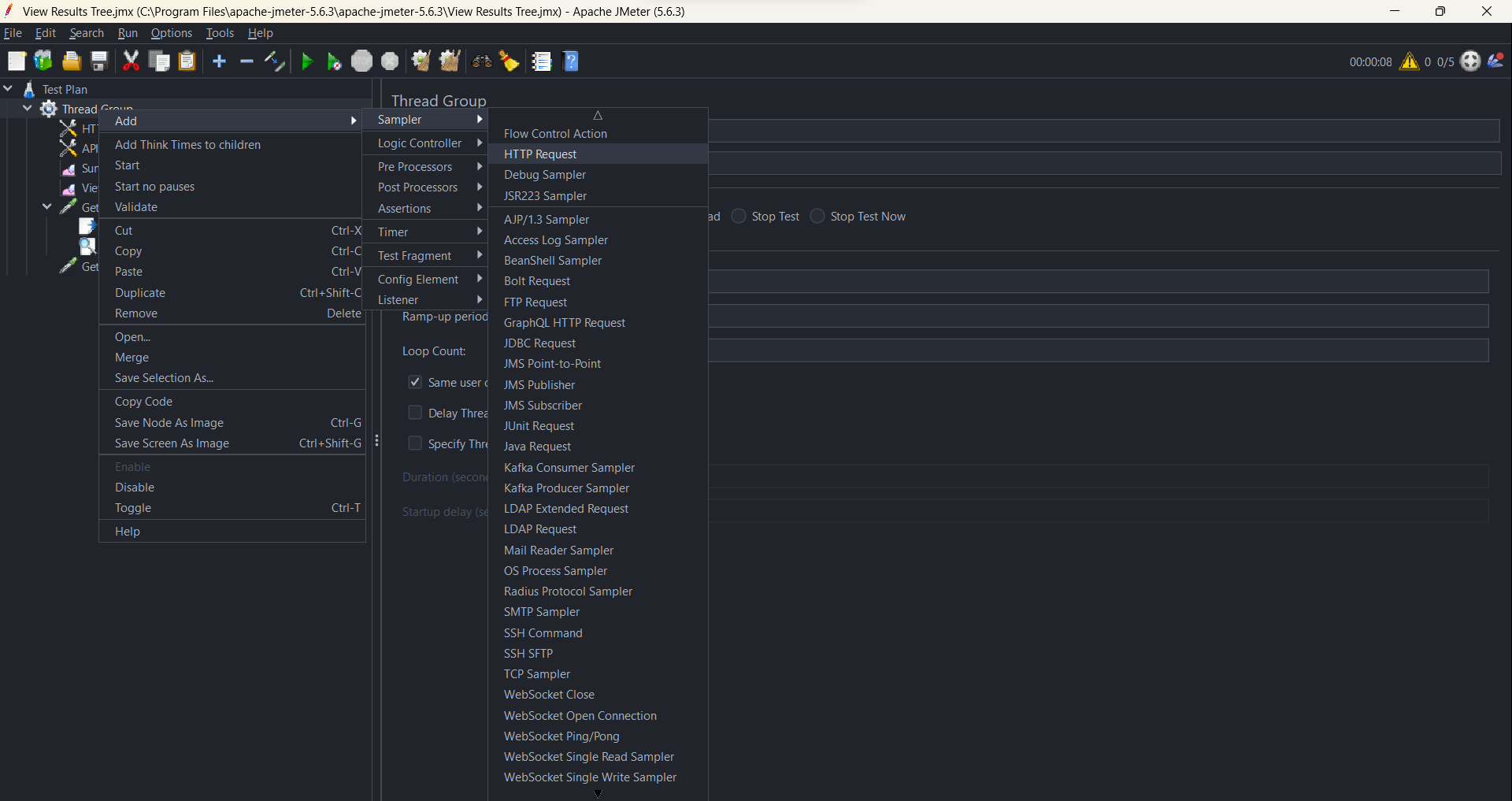 How to Build Your First Dynamic Performance Test in Apache JMeter 6 Add an HTTP Request