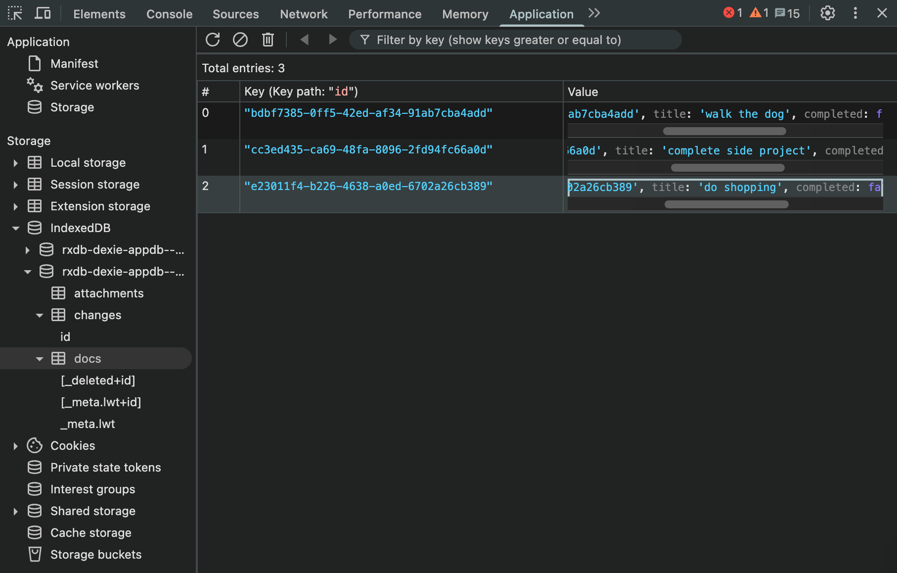 How to Build a CRUD App with TanStack Start and TanStackDB (with RxDB Integration) 4 IndexedDB in the browser with tasks