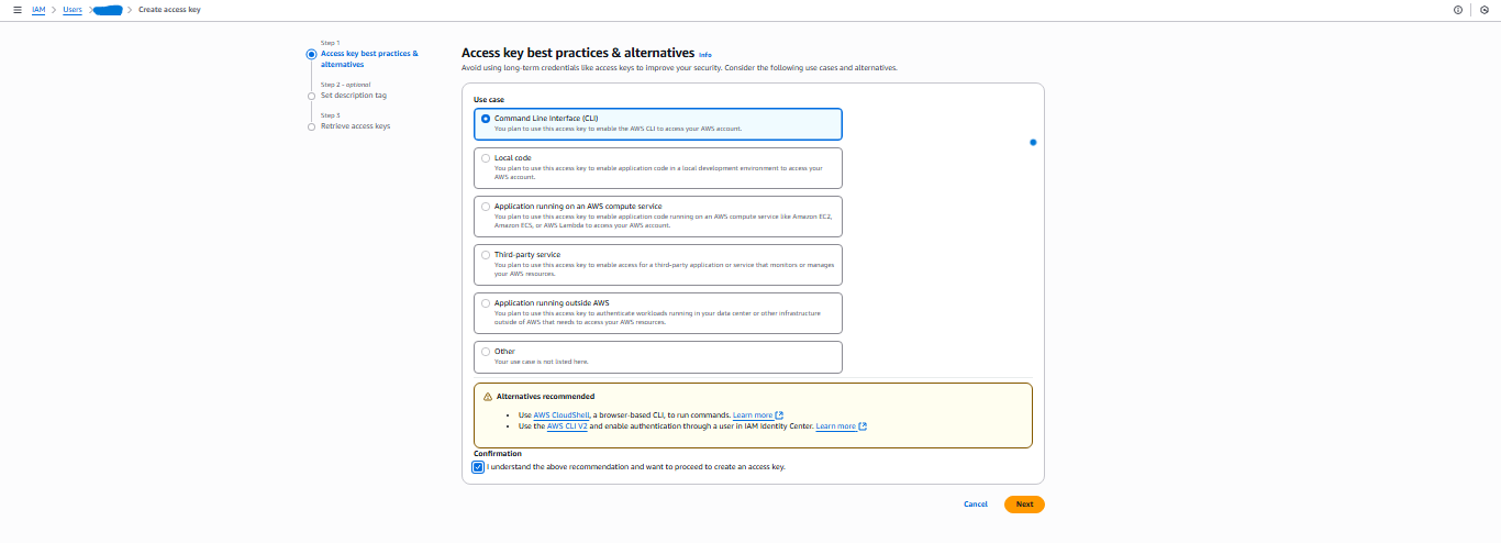 Access Key Use Option Page