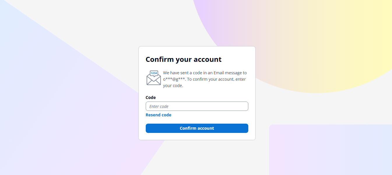 Cognito Confirm Email
