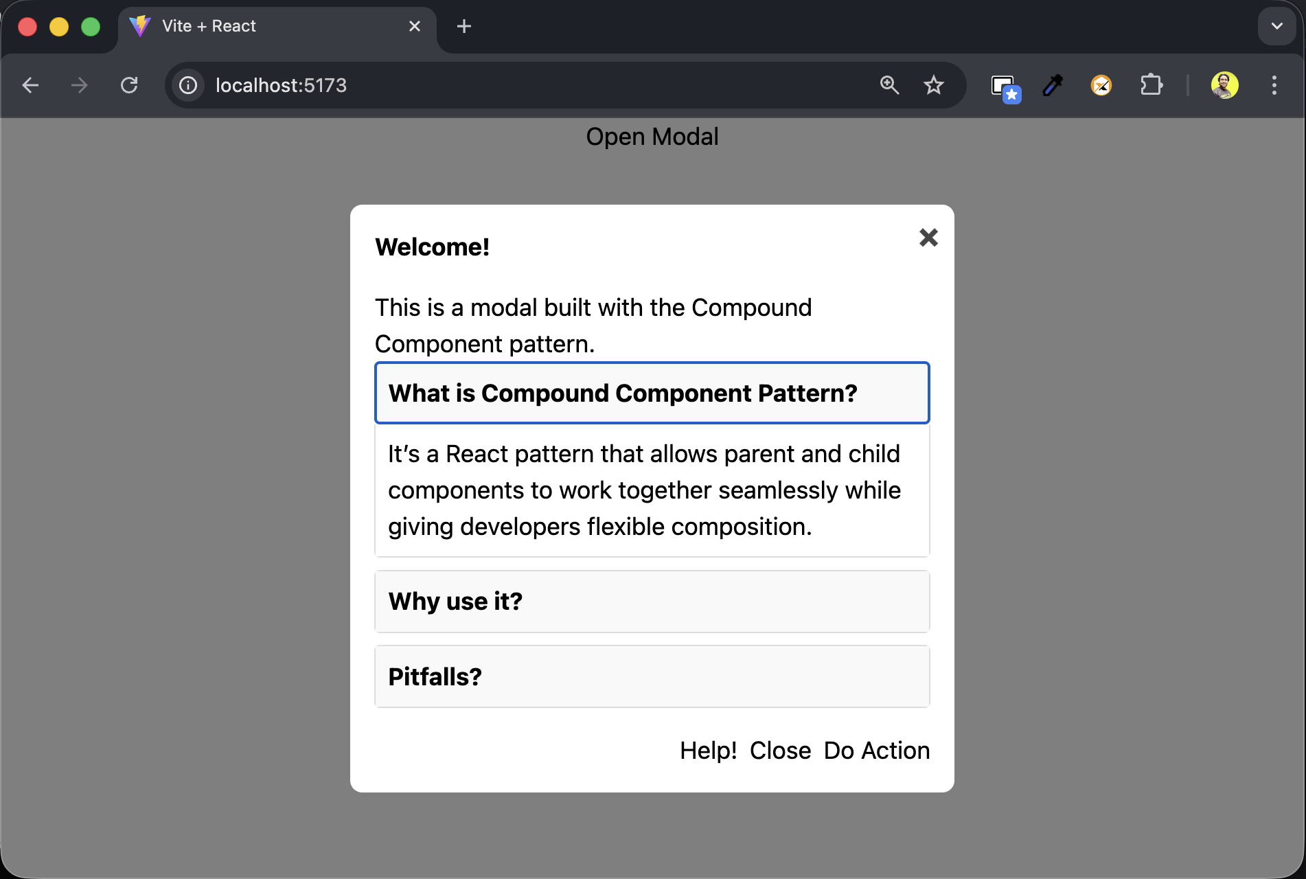How to Use the Compound Components Pattern in React: Prop Soup to Flexible UIs 8 Accordion