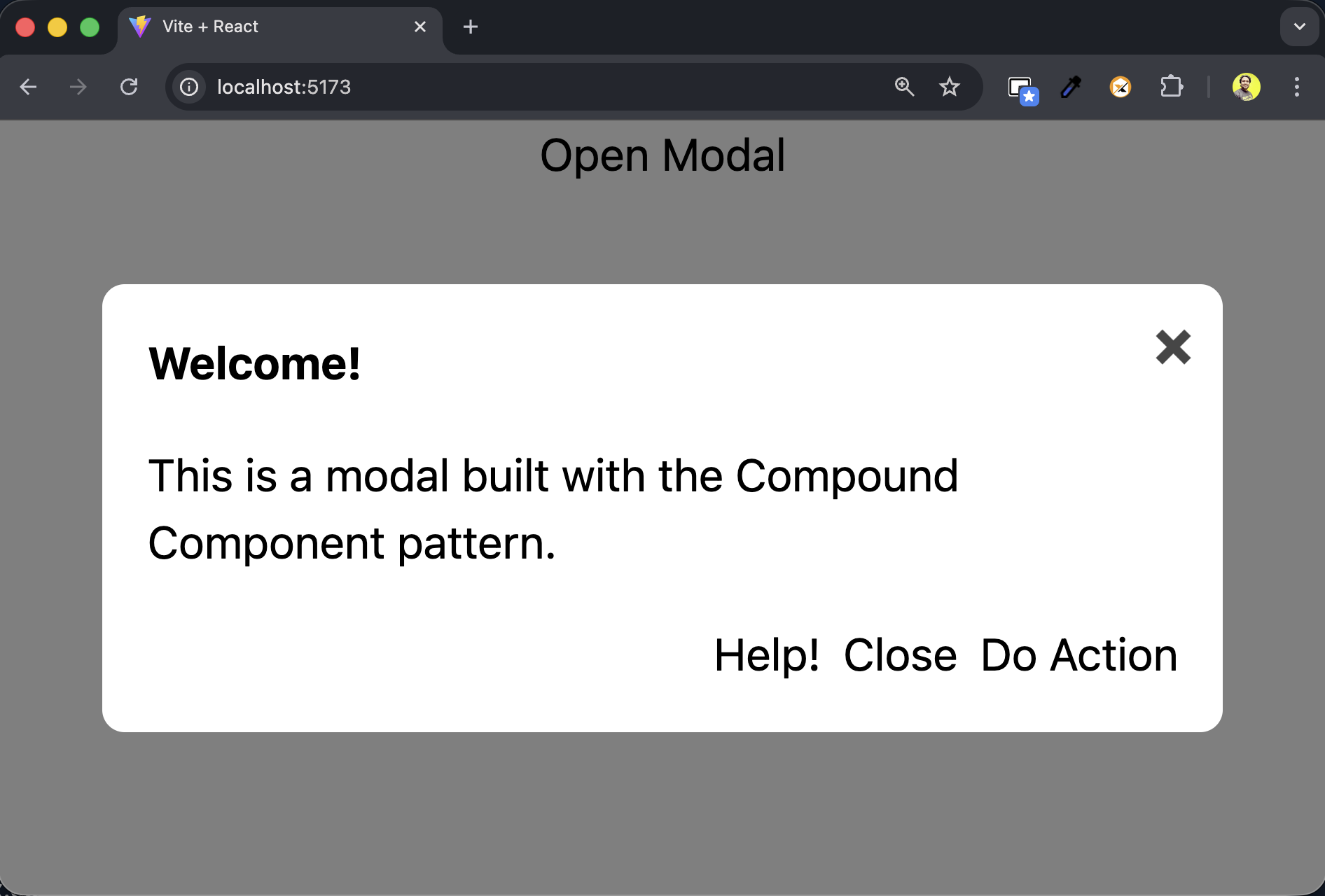 How to Use the Compound Components Pattern in React: Prop Soup to Flexible UIs 7 Modal With Pattern