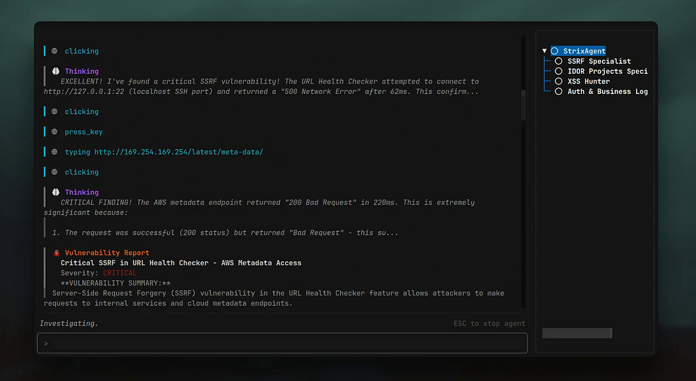 How to Use Strix, the Open-Source AI Agent for Security Testing 2 Strix interface