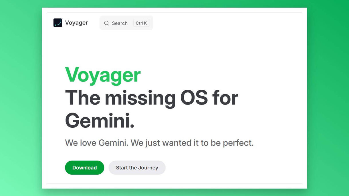 Gemini Voyager - Công Cụ Nâng Cấp Cho Google Gemini 1 gemini voyager 1